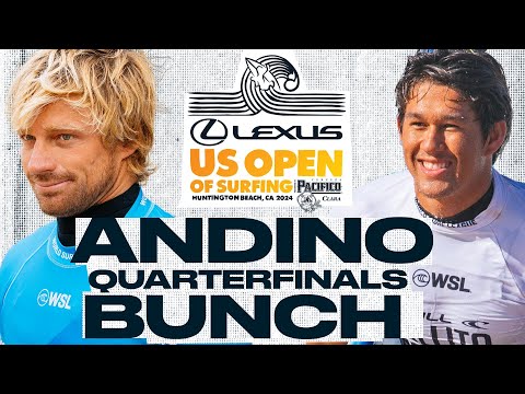 Kolohe Andino vs Jackson Bunch | Lexus US Open of Surfing presented by Pacifico 2024 -  Quarters