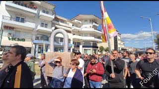 Kastoria: Der erste Massenprotest gegen die Unterstützung der Sanktionspolitik der griechischen Regierung gegen Russland