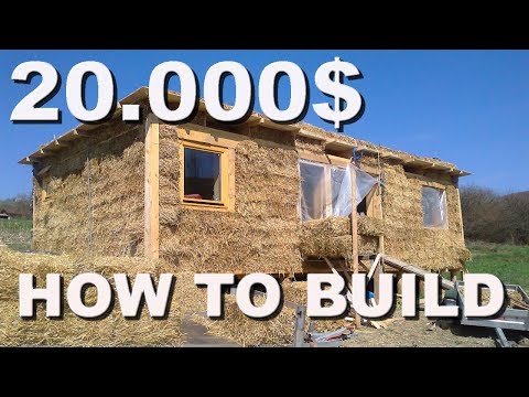 20K straw bale house from start to finish