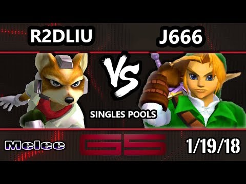 GENESIS 5 SSBM - R2DLiu (Fox) VS J666 (Link) - Smash Melee Singles
