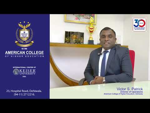 American College of Higher Education  30 years of Academic Excellence