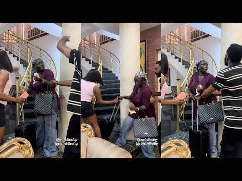 A Must Watch: My Blind uncle’s wife about to run away after hearing the elders are on their way 