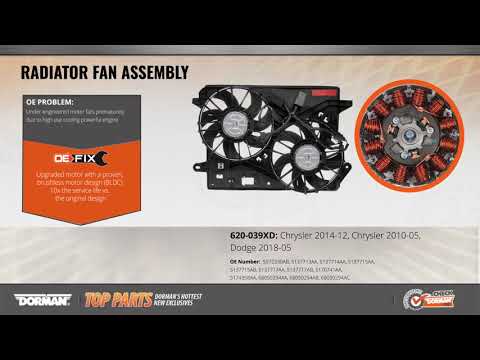 Highlighted Part: Radiator Fan Assembly for Select Dodge & Chrysler Models