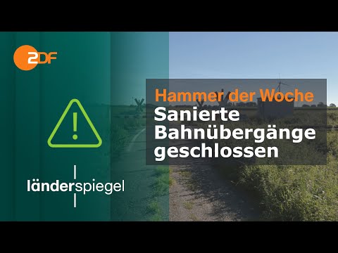Sanierte Bahnübergänge geschlossen | Hammer der Woche vom 09.09.23 | ZDF