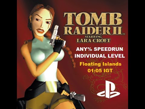 TR2 - PS1 - Floating Islands - IL Speedrun glitched - 01:05
