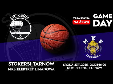 🔴NA ŻYWO!  3 LIGA KOZKosz | STOKERSI MUKS 1811 UNIA II TARNÓW  vs  MKS ELEKTRET LIMANOWA | 5 kolejka