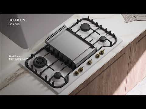 ILVE Nostalgie – White with brass finishes built-in cooking appliances