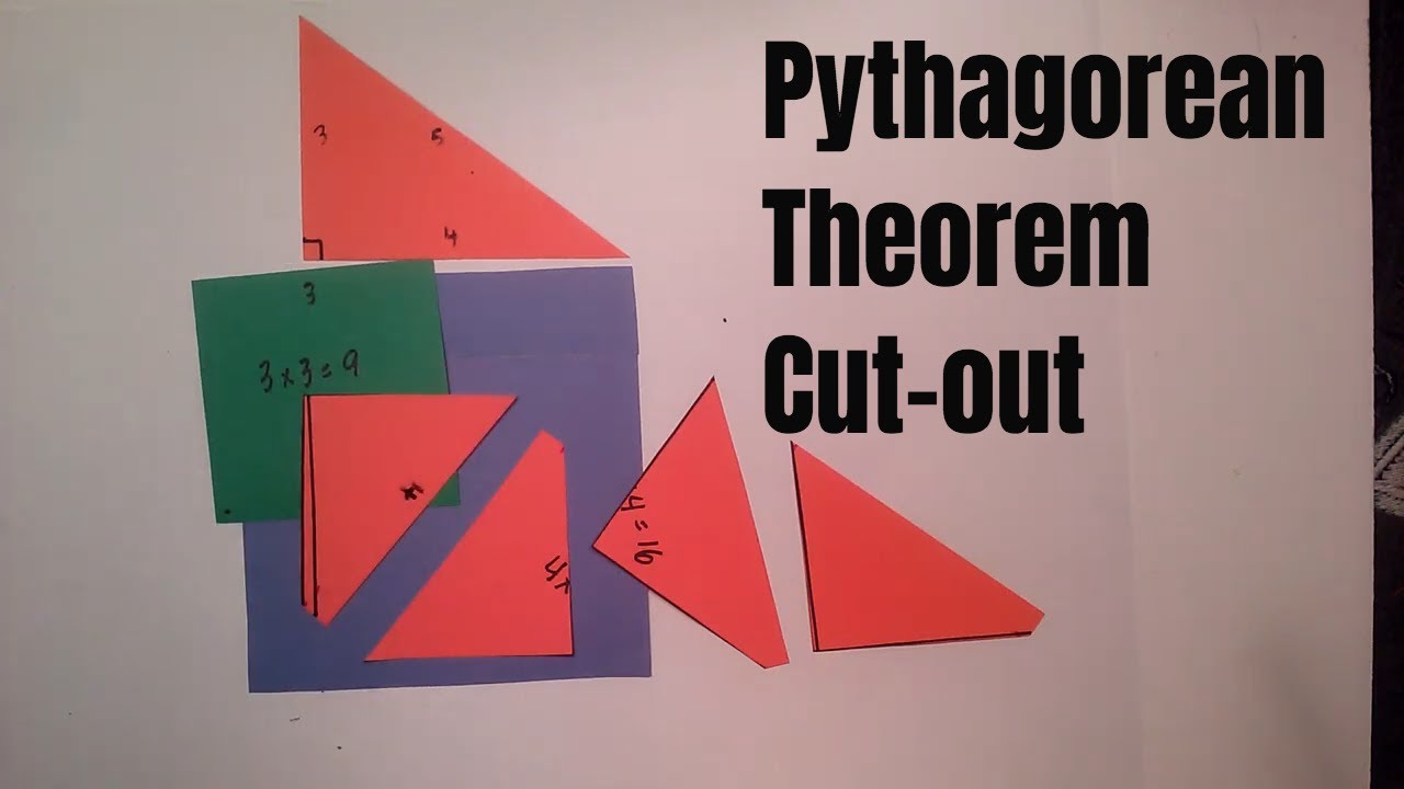 Pythagorean Theorem Cut Out- Geometry Discovery Activity