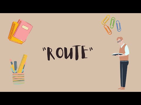 How to pronounce the word “ROUTE”