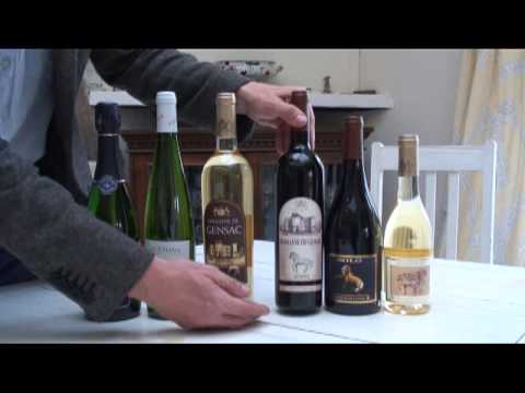 The 6 wines tasted at the Boursot / Domaine de Gensac dinner