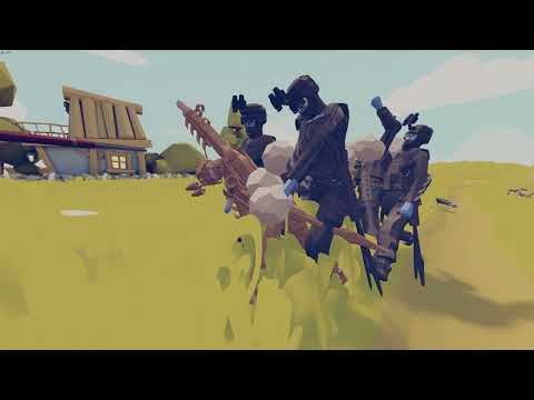 [TABS Battle Clips] Rapidfire Deadeye vs Unarmed Soldiers! - Totally Accurate Battle Simulator