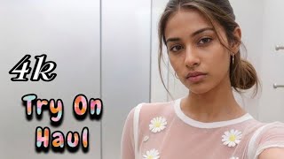Download lagu 4K Micro Bikini Try-On Haul  | Transparent Lingerie & See-through Dresses With Loreal style USA #013 mp3