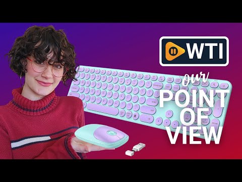Purple Wireless Keyboard and Mouse - WTI product video review