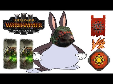 BIG CHUNGUS RAT vs Giant Undead Toad - Skaven & Lizardmen | Total War Warhammer 3