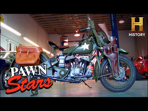 Rare 1941 Military Indian Motorcycle is a Stunner (Season 4) | Pawn Stars