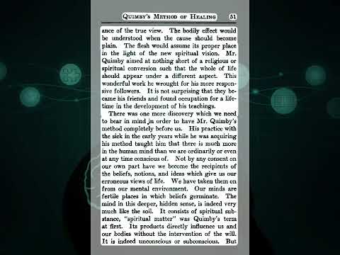 A History of the New Thought Movement(V2:With Pages): Ch. 3 "Quimby's Method of Healing"