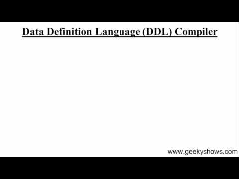 11 DDL and DDL Compiler in Database Management System Hindi