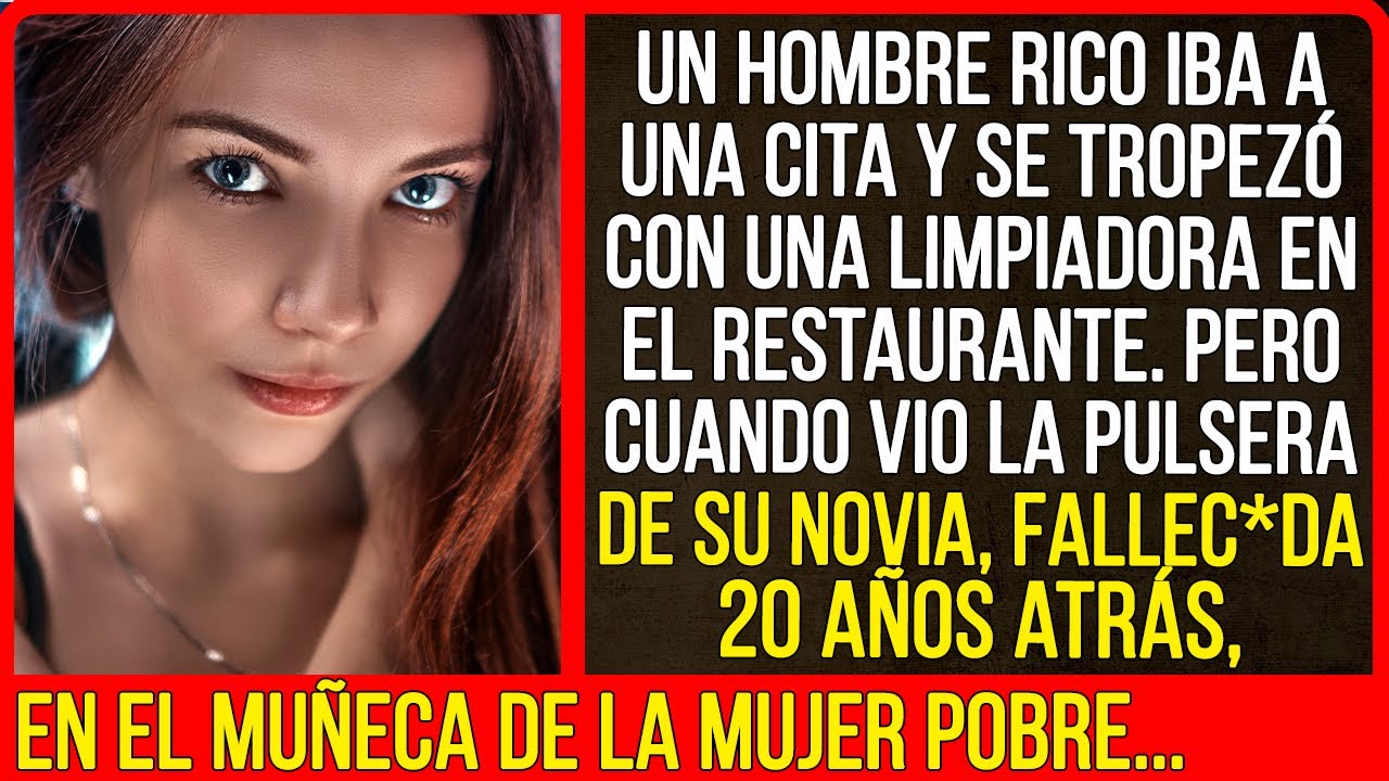Un hombre rico iba a una cita y se tropezó con una limpiadora en el restaurante.Pero cuando vio...