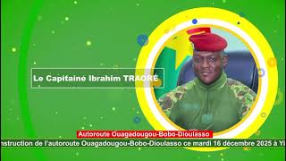 🛑Autoroute Ouagadougou-Bobo-Dioulasso : lancement officiel des travaux 