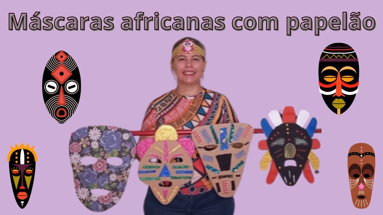 Máscara africana como fazer