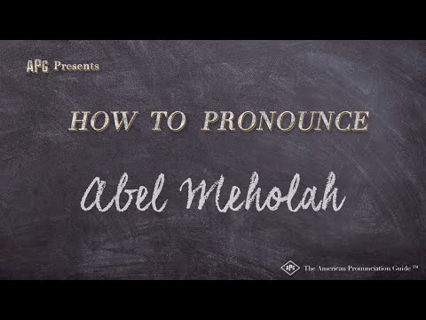 How to Pronounce Abel Meholah (Real Life Examples!)