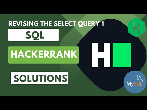 Hackerrank Sql Solution 1 Revising Select Query 1 Sql Data Analyst Explorers