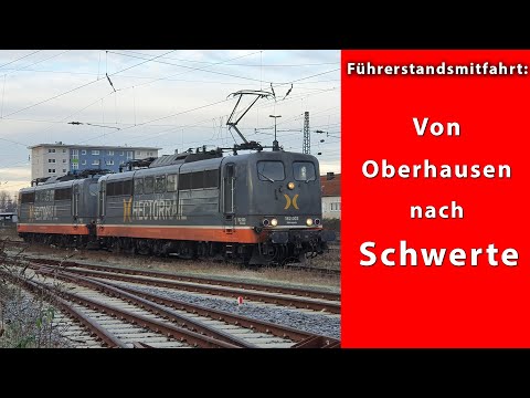 4K | Führerstandsmitfahrt: Als Lokzug von Oberhausen nach Schwerte