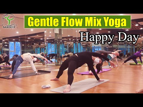 Full Class Gentle Flow - Mix Yoga Happy Day || Yoga With Sandeep || Vietnam