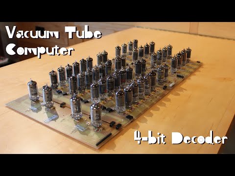 Vacuum Tube Computer P.11 – Building a 4-bit Decoder for the Instruction Register
