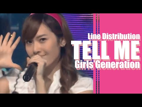 Tell Me - Girls' Generation (Line Distribution)