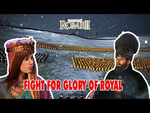 20000 Palmyra Royal Golden Army Attack Sassanid Black Shadow Army - Rome 2 Cinematic Battle