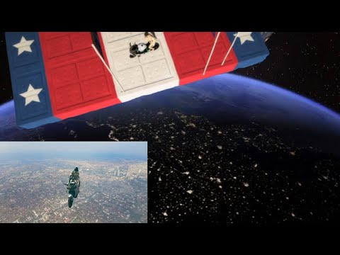 Wow Ternyata Durasi Terjun Bebas Dari Luar Angkasa Cuma Segini || GTA 5 Mods