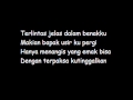 Iwan Fals Rindu Tebal Lirik