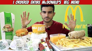 First Meal After 3 Days On Just Water and Juice | Ate Entire Veg Menu of McDonald's | INDIAN MUKBANG