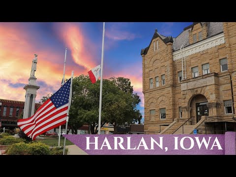 The Small Prairie Town Built Around Its Off-Center Courthouse - Harlan, Iowa