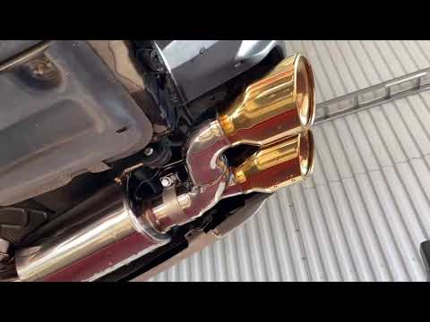 Mercedes Benz C63 AMG - FI exhaust with gold tips