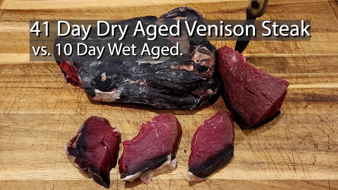 41 Day Dry Aged Venison Steak vs. 10 Day Wet Aged. - quick lunch idea