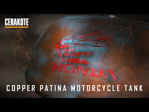 Copper Patina Motorcycle Tank | Cerakote