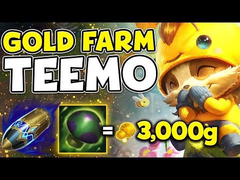 MONEYMAKER TEEMO GETS FULL BUILD FAST! SHROOMS GRANT ME FREE GOLD!