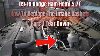 09-19 Dodge Ram Hemi 5.7L Intake Manifold Gasket Replacement Series Part 1 Detailed Tear Down