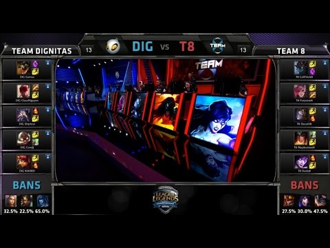 NA LCS DIG vs T8 Game 1 Highlights NA LCS Spring 2015