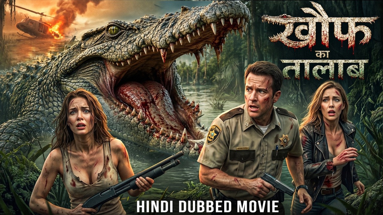 खौफ का तालाब | Giant Beast Attack | Hollywood Hindi Dubbed Creature Horror Movie | Free Hindi Movies