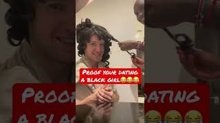 Proof your dating a black girl who loves her hairs but doesn’t have a dummy 😂😂😂😂😂