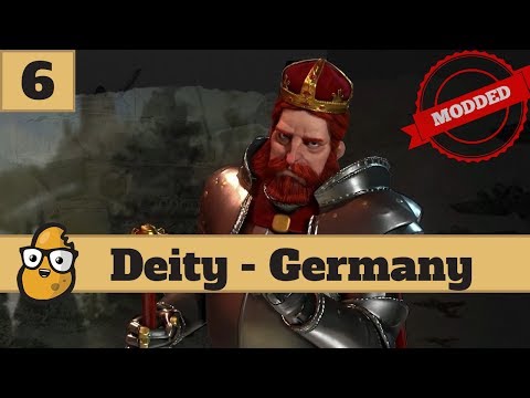 Civ 6 Deity Germany Ep. 6 - Battle royal - Domination only Modded Deity Germany playthrough