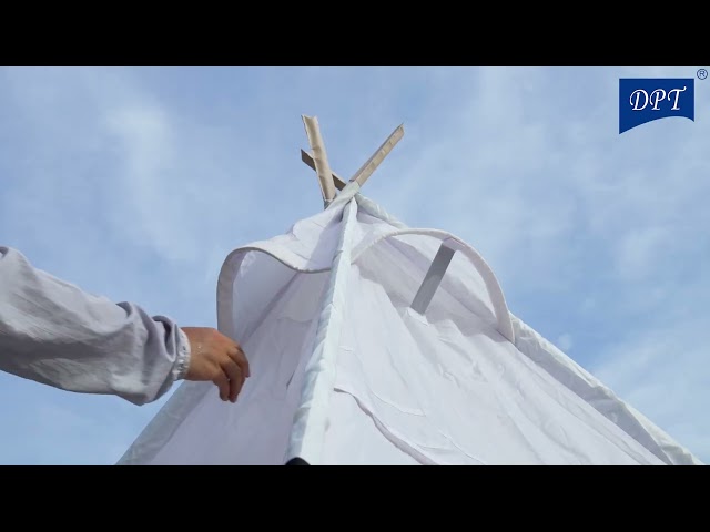 خيمة نزل هرمية 2.2*2.2*2م- تهوية ممتازة مع حماية من الحشرات، متينة وتتحمل الاستخدام الخارجي، سهلة التركيب وتوفر راحة عالية،ضمان سنتان