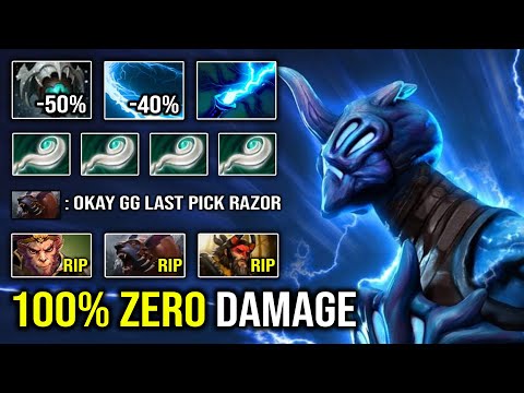 If the Enemy Had Ursa & MK Just Pick Razor For Easy MMR | Max Static Link -90% Move Slow DotA 2