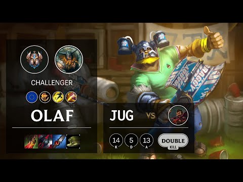Olaf Jungle vs Graves - EUW Challenger Patch 10.18