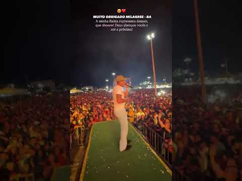 Zé vaqueiro - e foi nessa animação que foi encerrado o show em milagres Bahia