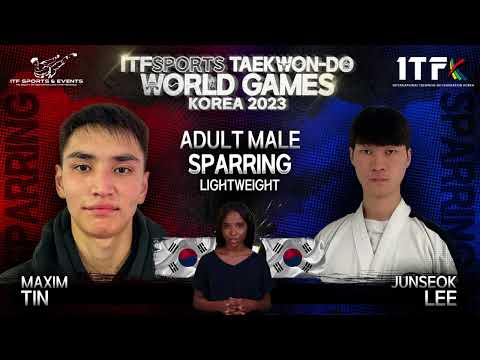 #ITFWG23 | Adult Male Degree Sparring Lightweight - Tin, Maxim (KOR) Lee Jung Seok (KOR)