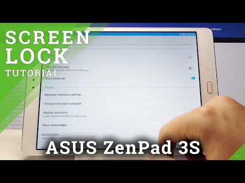 How to Change Lock Method in ASUS Zenpad 3s – Find Screen Lock Settings